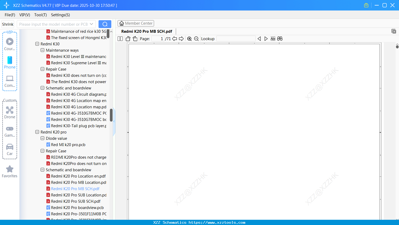 Xiaomi Redmi K20 Pro MB SCH